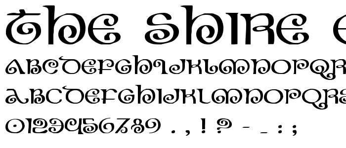 The Shire Expanded font